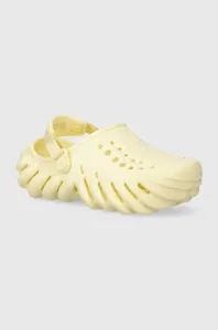 Dětské pantofle Crocs ECHO CLOG K žlutá barva