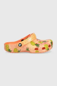 Dětské pantofle Crocs oranžová barva #4821187