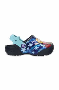 Dětské pantofle Crocs x Frozen tmavomodrá barva