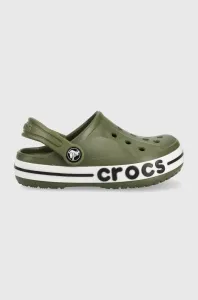 Dětské pantofle Crocs zelená barva #5309706