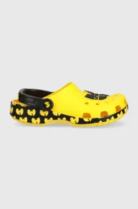 Dětské pantofle Crocs žlutá barva #6141717