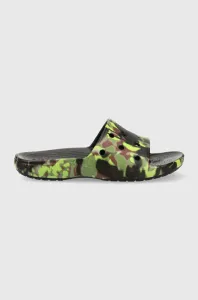 Pantofle Crocs Classic Spray Camo Slide pánské, zelená barva, 208252 #4338699
