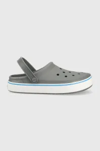 Pantofle Crocs Crocband Clean Clog pánské, šedá barva, 208371 #4618642