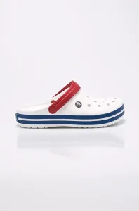 Pantofle Crocs CROCBAND 11016 pánské, bílá barva