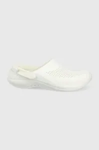 Pantofle Crocs LITERIDE 206708 bílá barva
