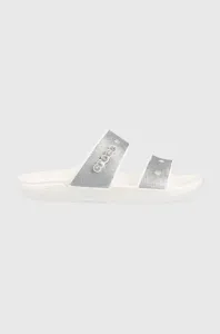 Pantofle Crocs Classic Glitter II Sandal dámské, stříbrná barva, 207769 #4338714