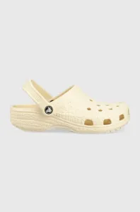 Pantofle Crocs Classic Croskin Clog dámské, béžová barva, 206873