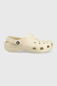 Pantofle Crocs Classic dámské, béžová barva #3675425