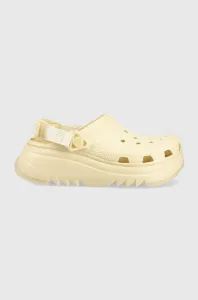 Pantofle Crocs Classic Hiker Xscape Clog dámské, béžová barva, na platformě, 208365