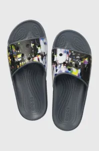 Pantofle Crocs CLASSIC META SPACE dámské, tmavomodrá barva #6076254