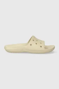 Pantofle Crocs Classic Slide dámské, béžová barva, 206121