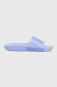 Pantofle Crocs Splash Glossy Slide dámské, fialová barva, 208538