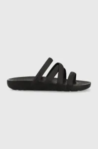 Pantofle Crocs Splash Strappy Sandal dámské, černá barva, 208217