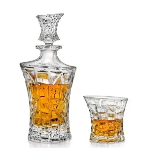 Crystal Bohemia Whisky set Patriot (1 karafa + 6 sklenic)