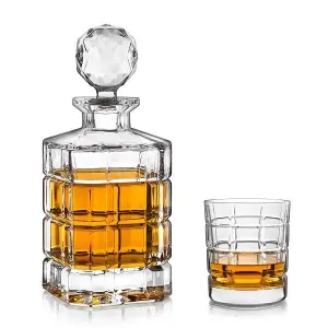 Crystal Bohemia Whisky set Timesquare (1 karafa + 6 sklenic)