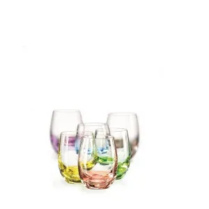 Crystalex Barevné skleničky Club Rainbow 60 ml, 6 ks #4608770