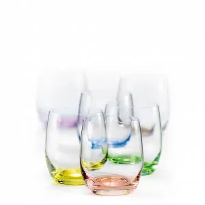 Crystalex Barevné skleničky Club Rainbow 300 ml, 6 ks #4944796
