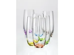 Crystalex Barevné sklenice Club Rainbow 350 ml, 6 ks #1483680