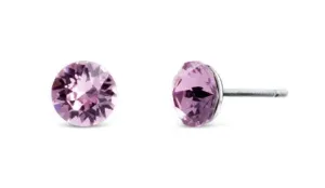CRYSTalp Oblíbené náušnice s fialkovými krystaly Tubby Mini 4200.LAM.R #5878711