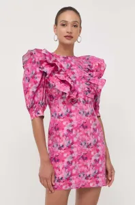 Bavlněné šaty Custommade růžová barva, mini #5411030