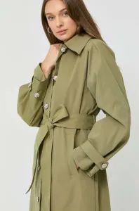 Kabát Custommade dámský, zelená barva, přechodný #4976389