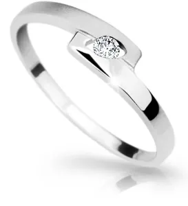 Cutie Diamonds Elegantní prsten z bílého zlata s briliantem DZ6725-1284-00-X-2 51 mm