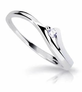Cutie Diamonds Půvabný prsten z bílého zlata s briliantem DZ6818-1718-00-X-2 54 mm