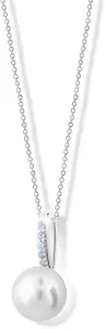 Cutie Jewellery Exkluzivní přívěsek z bílého zlata s pravou perlou a zirkony Z6309-3166-40-10-X-2