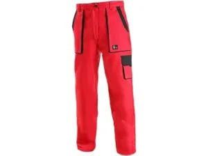 Kalhoty do pasu CXS LUXY ELENA, dámské, červeno-černé, vel. 42