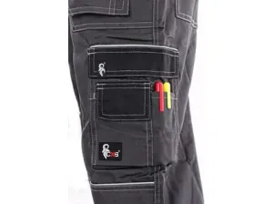 Kalhoty do pasu CXS ORION TEODOR, 170-176cm, pánské, šedo-černé, vel. 52
