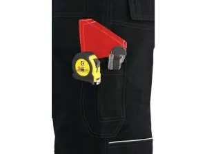 Kalhoty do pasu CXS ORION TEODOR, pánské, černo-červené, vel. 62