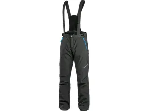 Canis (CXS) Pánské zimní softshellové kalhoty CXS TRENTON - Černá / modrá | 50