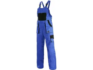 Canis (CXS) Dámské pracovní kalhoty s laclem CXS LUXY SABINA - Modrá / černá | 38