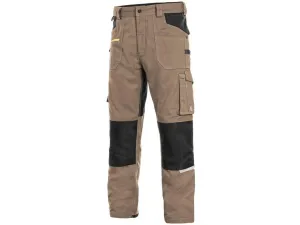 Canis (CXS) Montérkové kalhoty do pasu CXS STRETCH - Béžová / černá | 46