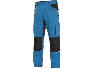 Canis (CXS) Montérkové kalhoty do pasu CXS STRETCH zkrácené - Středně modrá / černá | 48
