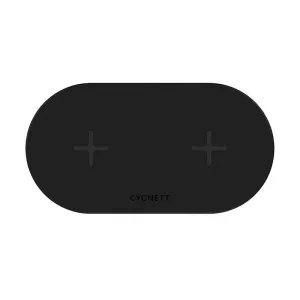 Cygnett 20W duální bezdrátová nabíječka (černá)