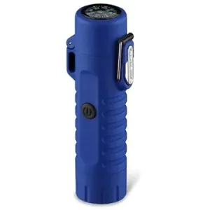 Daklos Plazmový elektrický zapalovač s kompasem a LED světlem v dárkové krabičce modrý #5216991