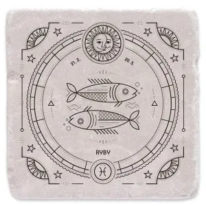 Mramorový tácek - znamení zvěrokruhu, ryby