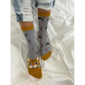 Dámske vzorované ponožky+ veľkosť: 37-41 #2123821
