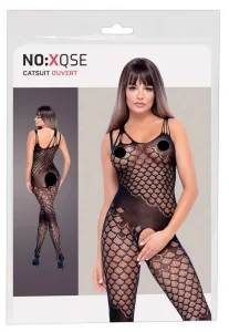 NO: XQSE - scaly fishnet dress - black (S-L)