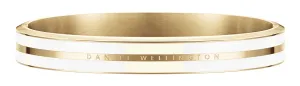 Daniel Wellington Elegantní pevný pozlacený náramek Emalie Infinite DW0040029 L: 18,5 cm