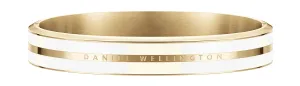 Daniel Wellington Elegantní pevný pozlacený náramek Emalie Infinite DW0040029 S: 15,5 cm