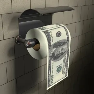 Toaletní papír 100 dolarovka #1594389
