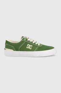 Semišové tenisky DC zelená barva