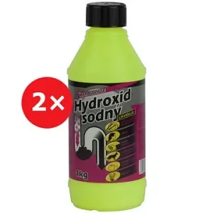 Hydroxid sodný čistič odpadů 2× 1 kg