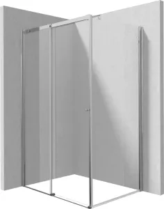 DEANTE/S Sprchový kout pevná stěna 110 posuvné dveře 100 KTS_031P+KTSP010P+KTS_0P1X KERRIA/0256