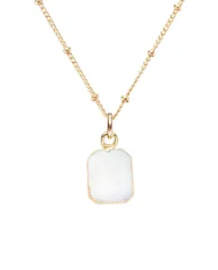 Decadorn Něžný pozlacený náhrdelník s perletí
