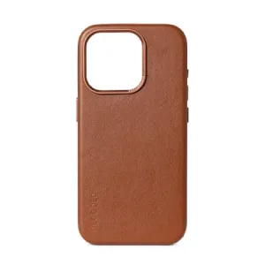 Kožené pouzdro Decoded s MagSafe pro iPhone 15 Pro Max - hnědé