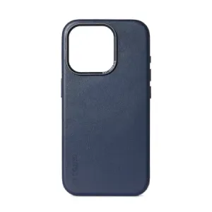 Kožené pouzdro Decoded s MagSafe pro iPhone 15 Pro - modré