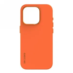 Silikonové pouzdro Decoded s MagSafe pro iPhone 15 Pro - oranžové